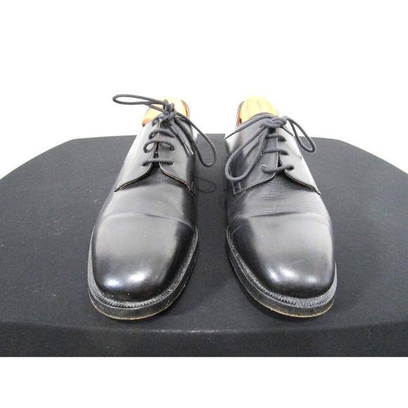 EUC! Polo Ralph Lauren Benchmade Italy Black Oxford Dress Shoes Men 11 D